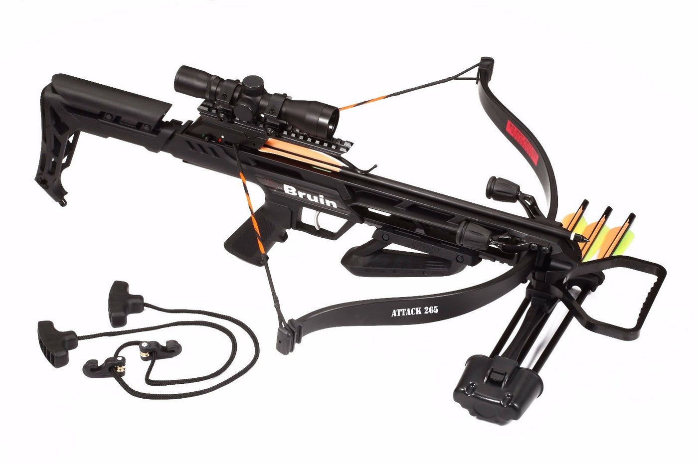 Bruin Attack 265 Recurve Crossbow Package - Black